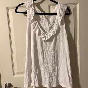 Lilly Pulitzer white cotton tank top. Size XL
